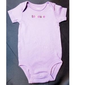 Too Cute Short Sleeve Onesie